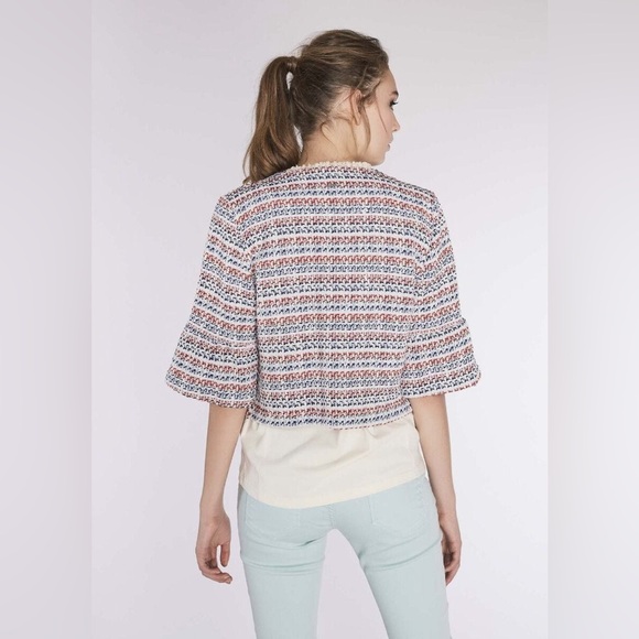 GAUDI Chic Multicolor Tweed Jacket (46) - Picture 2 of 10